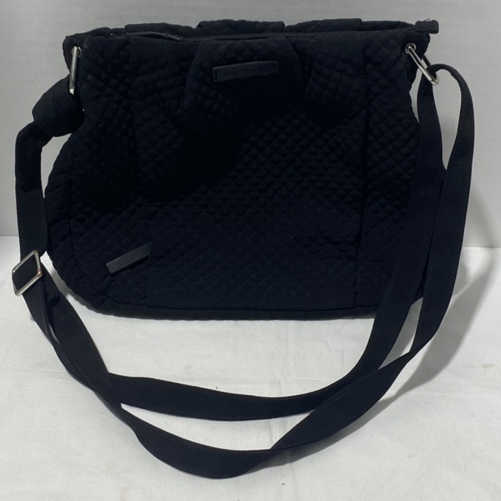 Black Quilted Vera Bradley Crossbody Bag